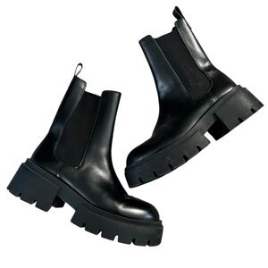 H&M Black Ankle Boots with Chunky Sole stylish